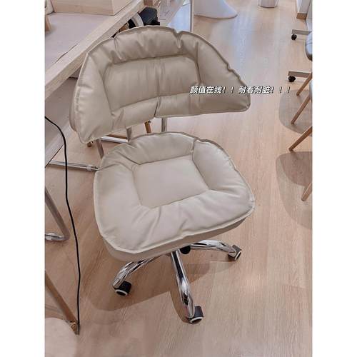 网红美甲桌椅靠背美容凳子升降旋转美甲师椅子美容院专用顾客转椅