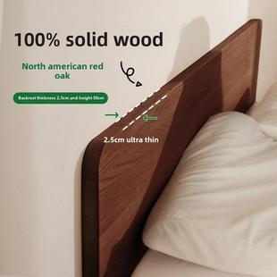 床头柜单件购买背板超薄实木靠背1.5米床头挡板经典简约床头2024