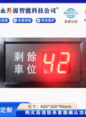 室内外车位诱导屏剩余车位LED显示屏停车场车位识别电子看板