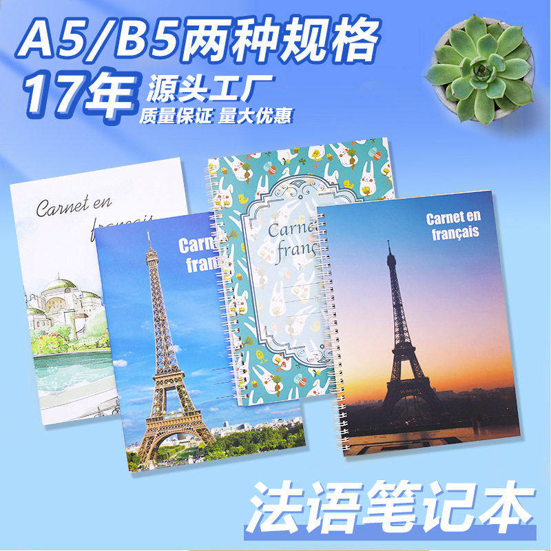 法文练习本笔记本定制外语词本作业本软抄本学生法语课堂笔记本,文具电教/文化用品/商务用品,笔记本/记事本,淘宝优惠券,粉丝福利购,淘宝优惠卷