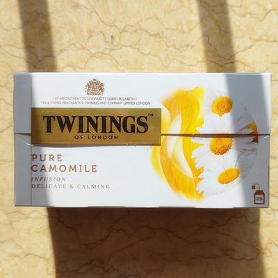 Twinings川宁洋甘菊茶叶现货英国原装进口水果草本茶包25包袋泡茶