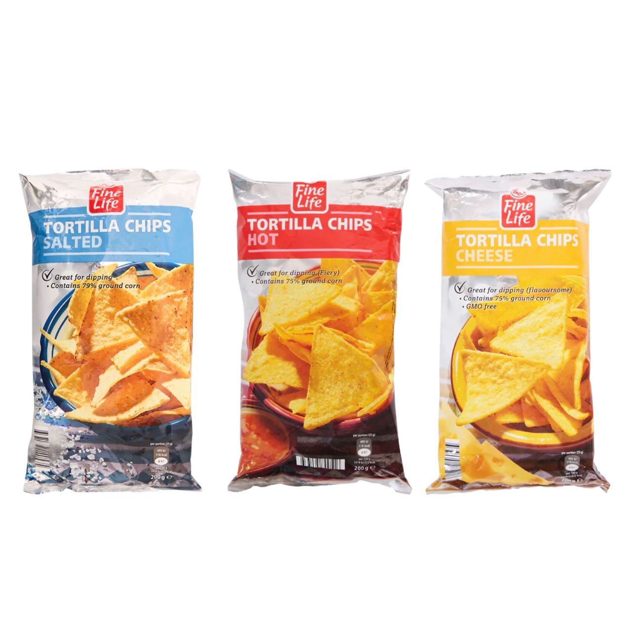 麦德龙代购荟食玉米片原味辣味奶酪味200g比利时进口膨化食品薯片