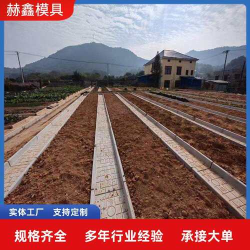 菜园泥菜地沟模具WJI菜花园新农村用建设水路面铺路专园菜沟板模