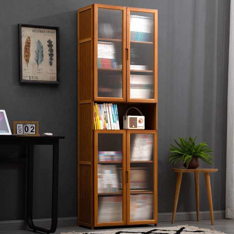 书架置物架带柜门储书UGV物柜一体格子柜展示柜落地层多客厅置物,电子元器件市场,其它元器件,淘宝优惠券,粉丝福利购,淘宝优惠卷