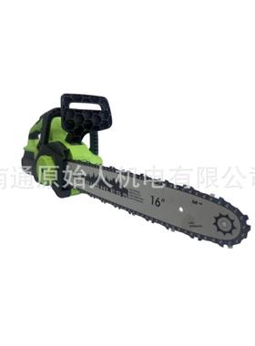 跨境16寸大功率刷无电式电链锯单手锯户外充电木工动伐木锯IEN链