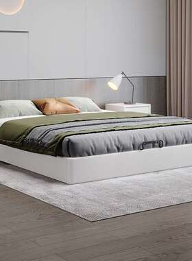 现代B13钢木板简约无床头榻落榻米小户型家用地床钢木床全实木主