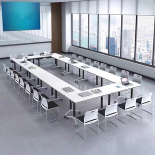 培训办公会议桌折叠长条培训桌电脑条形学生学习书桌简易摆摊桌子