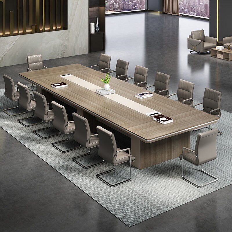 烤漆办公家具会议桌长桌简约现代会议室接待长条洽谈桌桌椅组合