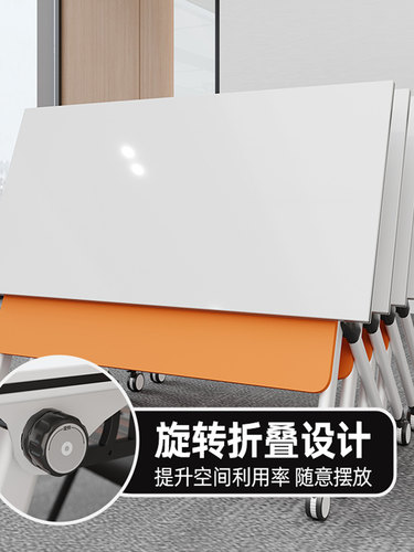 折叠培训桌条形培训桌长条桌椅组合双人会议桌椅组合户外夜市摆摊