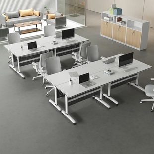 培训桌椅组合移动办公桌活动桌教育机构拼接折叠培训桌课桌会议桌
