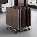 可移动会议桌长条桌办公桌移动拼接折叠桌多功能伸缩大书桌培训桌