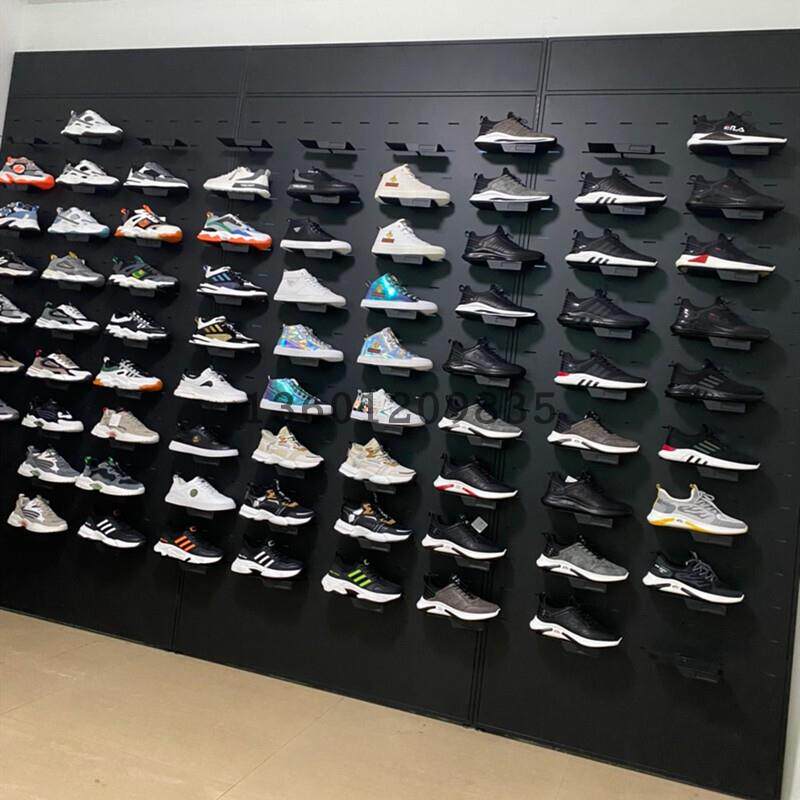 鞋店鞋架展示架商用店铺直播鞋子陈列架服装店运动男鞋背板架高档