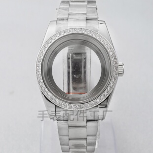 NH35表壳表带钻壳日志蓝宝石玻璃装NH35/NH36机芯36mm/39mm表壳