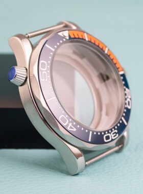 不锈钢海马300手表壳41mm手表壳蓝宝石防水壳适合NH35/NH36机芯