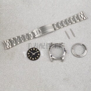 日志36mm精钢表壳适装NH35/36自动机芯 无标改装手表配件工厂直销