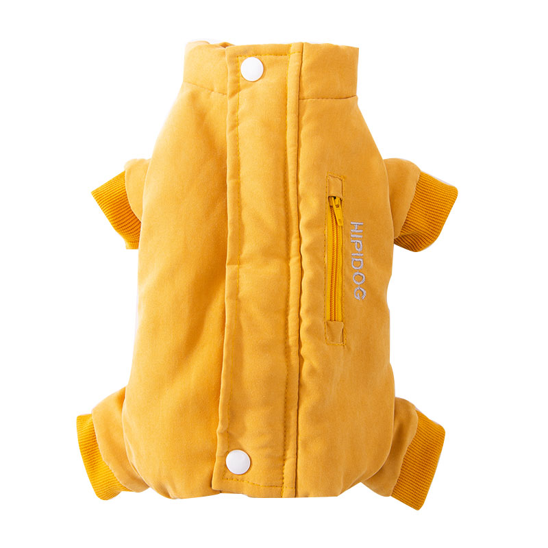 极速全包护肚狗狗衣服p比熊泰迪博美小型犬宠物四脚冬季羽绒棉衣