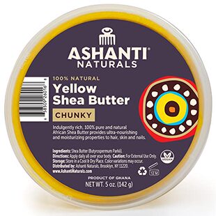 极速Ashanti Naturals Yellow ChuAnky Raw Shea Butter  Unrefi