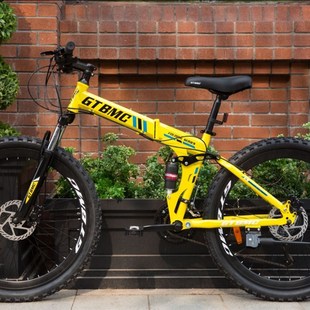 极速碟煞折c叠避震变速自行车男女可携式 单车学生大人成人油碟户