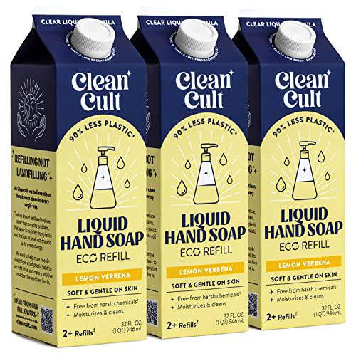 新品Cleancult Liquid qHand Soap Refills (32oz  3 Pack) - Han