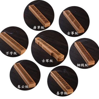 极速Bamboo Wooden Incenseu Stick Holder Burning Joss Insence