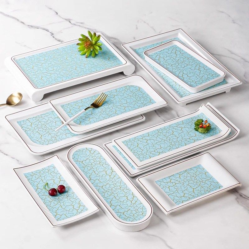 极速长方形盘子商用高颜值u塑料炒菜盘餐厅酒店专用寿司摆盘凉菜,餐饮具,盘,淘宝优惠券,粉丝福利购,淘宝优惠卷