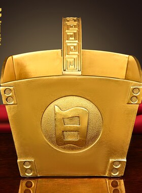 新品多吉缘全铜日进斗金升摆件客厅书房办公桌面工艺W品装饰寓意