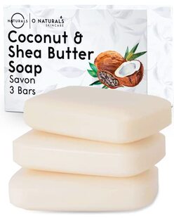 极速O Naturals 3l-Pack Organic Coconut & Shea Butter Soap Ba