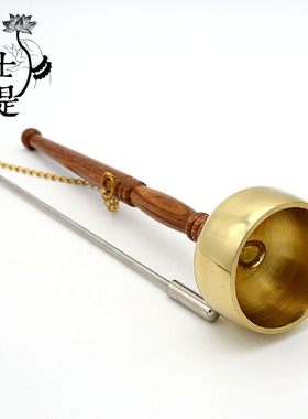 极速木柄直柄引庆 纯铜引磬O铜庆磬热销包邮