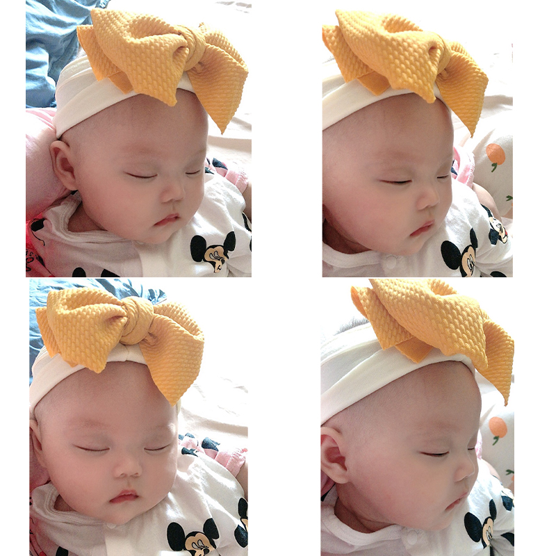极速ins婴儿发带护囟门帽女宝宝发箍公主新生护卤门头.饰韩国可爱