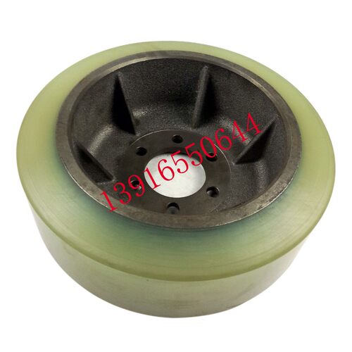 极速电动叉车轮子杭叉前移式堆高车驱动轮F主动轮343x114-80六孔