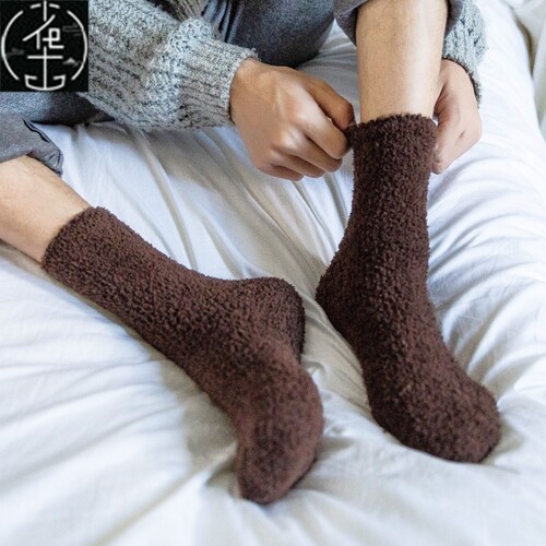 极速5Pairs Winter Thicken Snow Socks FloorM Sleeping Sock Fo