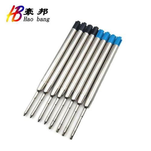 现货供应424金属圆珠笔G2油墨笔芯 1.0mm中性黑色水笔芯圆珠笔芯