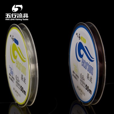 五行鱼线筑波钓鱼线进口50米尼龙黑坑鱼线主线子线休闲垂钓
