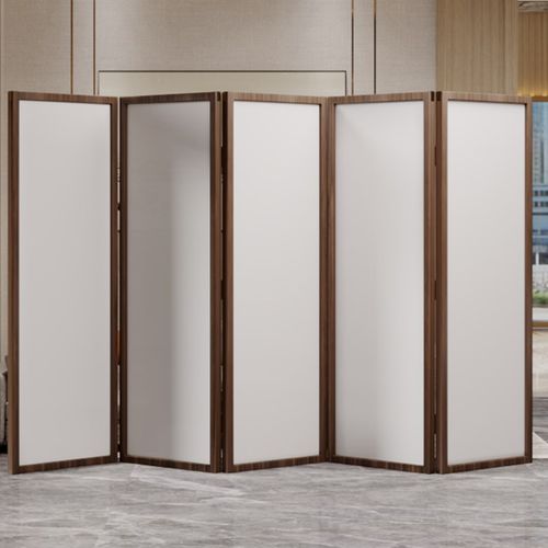 定制高端办公室屏风隔断客厅折叠移动定做logo现代简约遮挡纯白色