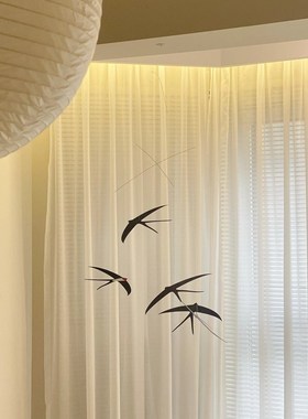 【新家的一百个快递】空中燕子平衡吊饰手工diy材料包