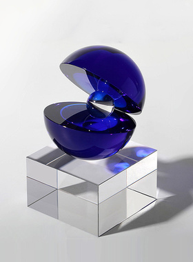 简约现代轻奢欧式样板间家居书柜桌面创意小摆件精美水晶软装饰品