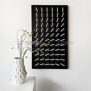 饰画手工立体肌理发背景餐厅书房抽挂画 现代极简小众装 ART