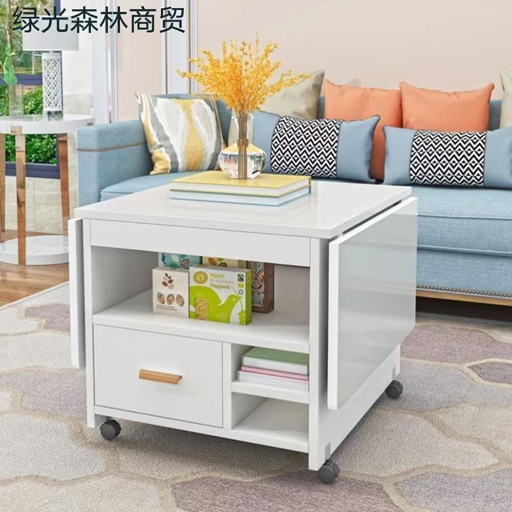 I1茶几餐桌一体式家用简约现代多功能折叠可移动小户型两用茶台饭