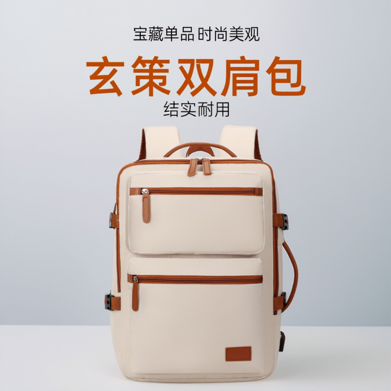 双肩包电脑包15.6寸女士大容量