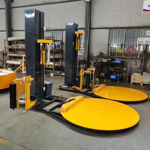 电动压顶式缠绕机  全自动遥控型绕膜机  预拉伸触摸屏打包机