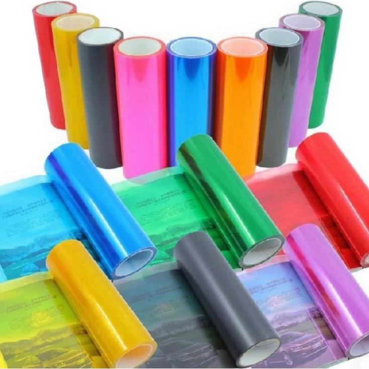 厂家直销特价3层亮光汽车大灯改色膜尾灯膜熏黑膜大灯膜13个颜色