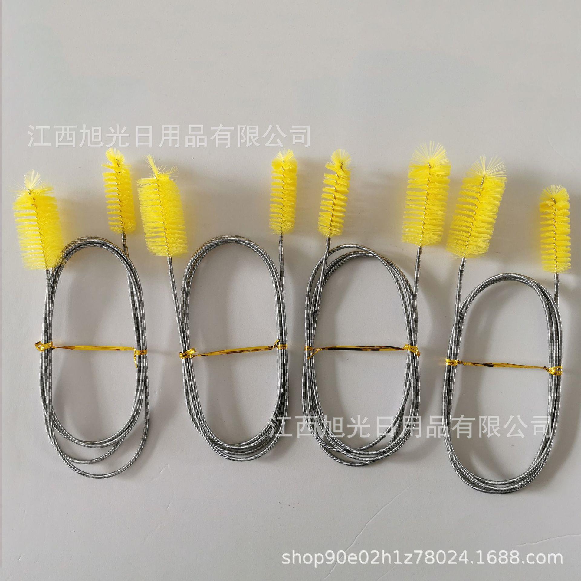 水族鱼缸水管清洁刷不锈钢弹簧刷双头进出水管道通刷专用清洁工具