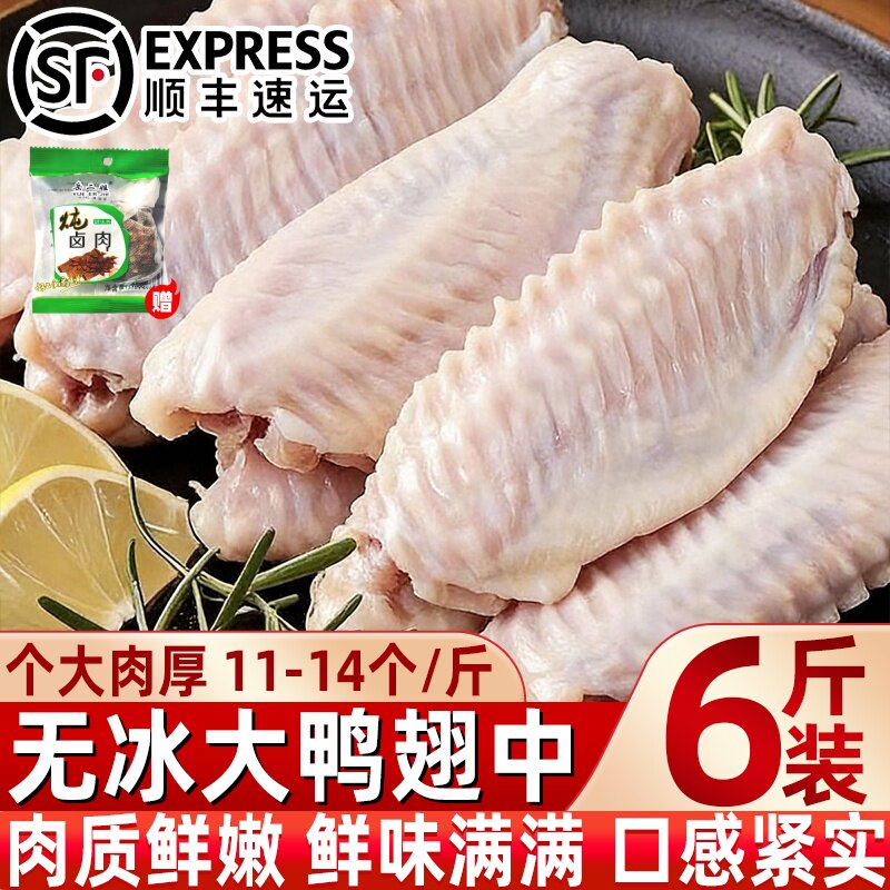 冷冻新鲜卤味鸭翅中夜市爆款