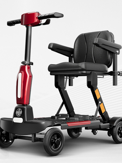 永久新款老年人代步车自动折叠四轮电动车小型家用残疾老人助力车