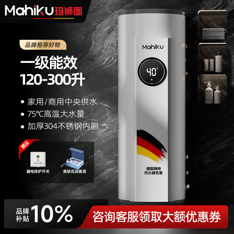 德国大容量中央储水竖立式电热水器商用家用100/120/150/200/300L