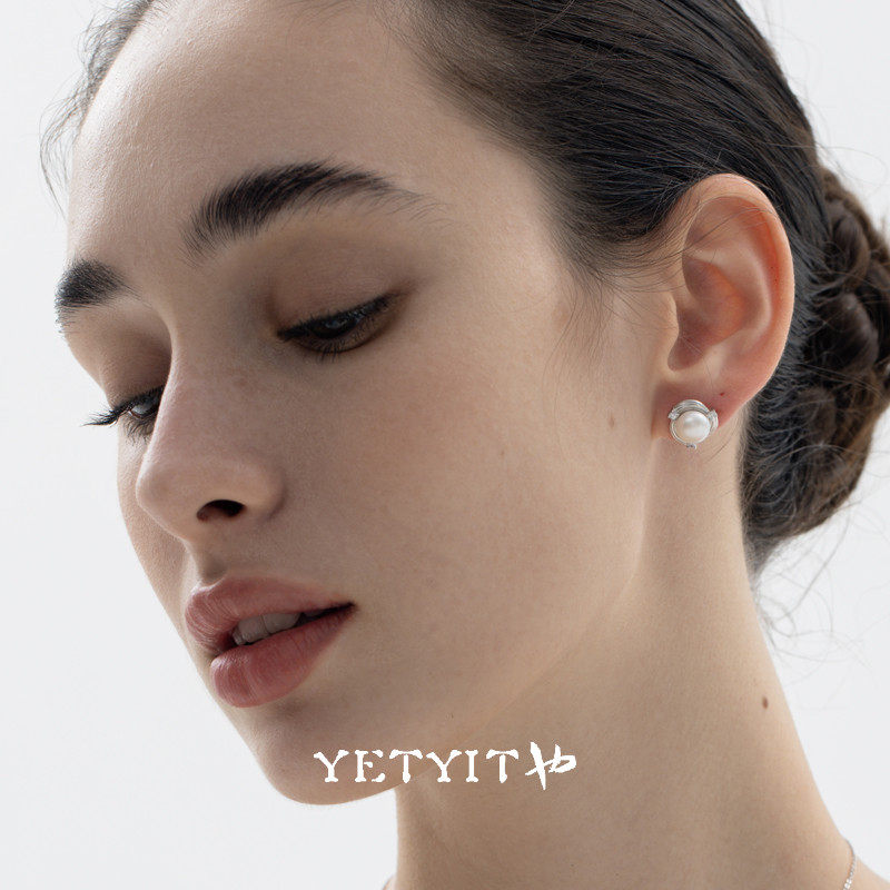 YETYIT也缇 星移小众面包珠轻奢银饰经典S925纯银淡水珍珠耳环,饰品/流行首饰/时尚饰品新,银饰耳饰,淘宝优惠券,粉丝福利购,淘宝优惠卷