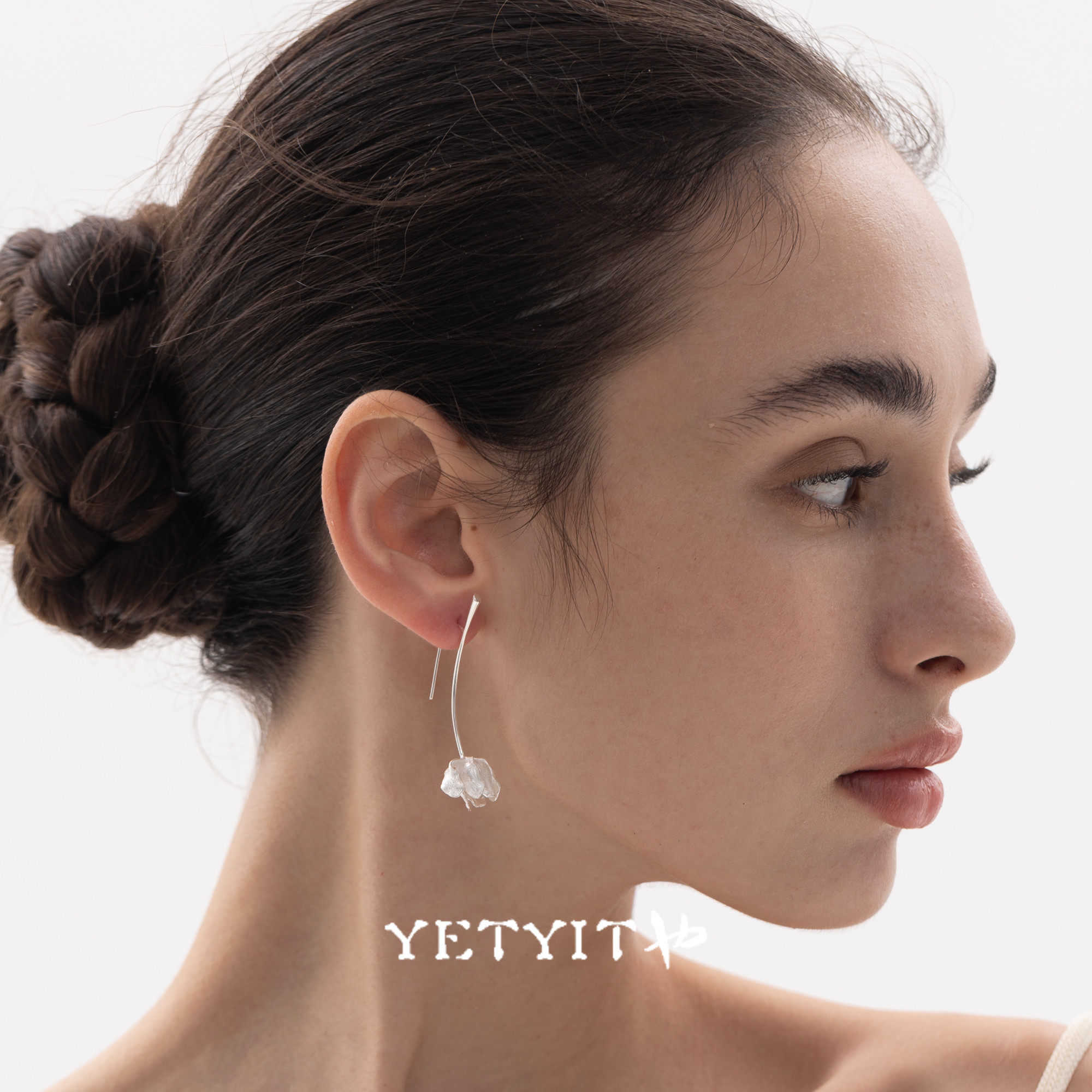 YETYIT也缇 自然之息郁金香小众优雅中式浪漫素雅s925纯银耳环,饰品/流行首饰/时尚饰品新,银饰耳饰,淘宝优惠券,粉丝福利购,淘宝优惠卷