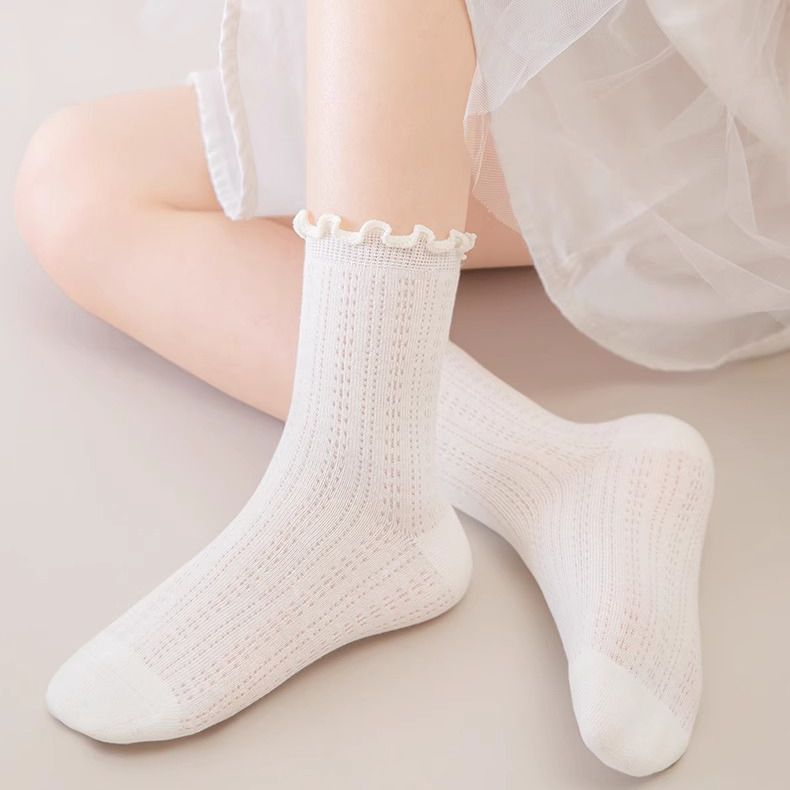 10双装女童秋季薄款透气公主袜