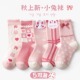 儿童袜子女童春秋季 全棉高筒大童袜 女宝宝中筒无骨纯棉袜女孩秋款
