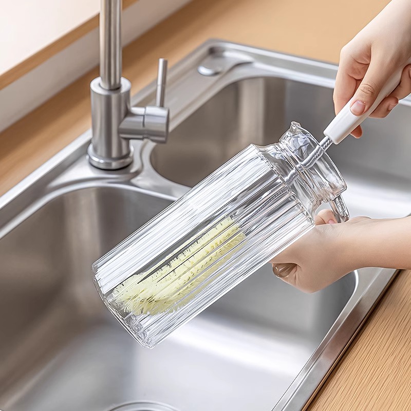 日本洗杯子神器360度旋转玻璃杯清洗刷厨房用刷茶壶茶杯奶瓶刷子